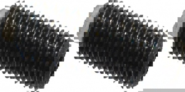 Set Screw: M4 x 0.70 x 10 mm, Soft Tip Point, Steel, Grade 5.8